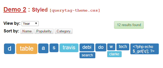 jQuery QueryTag